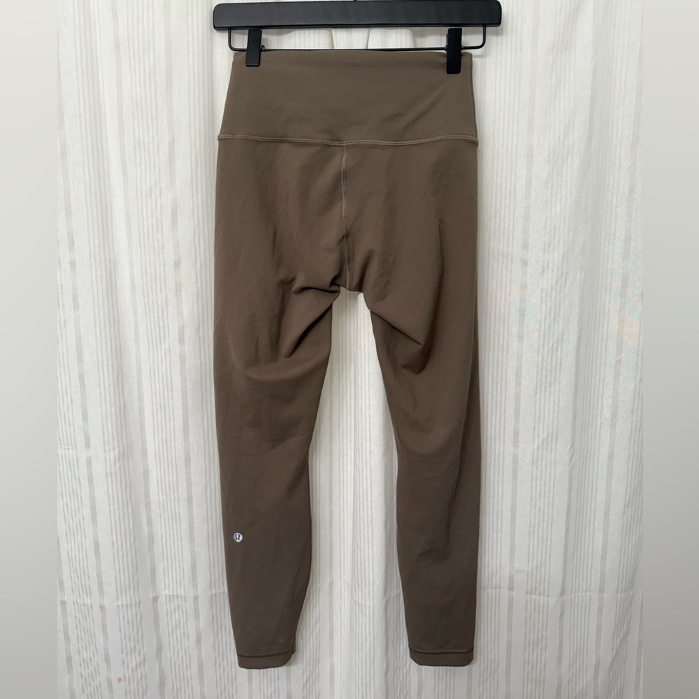 Lululemon Athleta Buttery Soft Army Green 25” Leggings with Drawcord - Picture 2 of 8